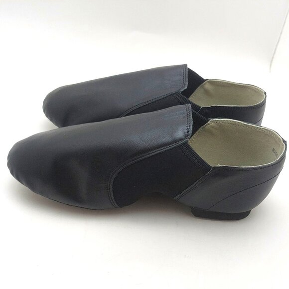 Linodes Unisex 006 PU Leather Upper Slip-on Jazz Shoe for Women and Men's Dance - Picture 4 of 7